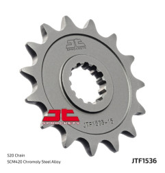 JT SPROCKETS steel front sprocket 520 pitch for KAWASAKI KFX 450 2008-2014 - JTF1536.1