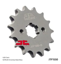 JT SPROCKETS steel front sprocket 428 pitch for BETA RR 125, YAMAHA YZF 125, RIEJU MARATHON 125 and HM CRE 125 BAJA 4T 2004-2026