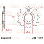 JT SPROCKETS steel front sprocket 520 pitch for YAMAHA YFM 700 RAPTOR 2WD, YFZ 450 2006-2020 JT SPROCKETS steel front sprocket 520 pitch for YAMAHA YFM 700 RAPTOR 2WD, YFZ 450 2006-2020