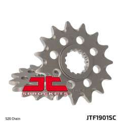 Pignon acier JT SPROCKETS pas 520 pour KTM SX 250, HUSQVARNA TC 250, BETA RR 250 et GAS GAS EC 300 de 1983 à 2027