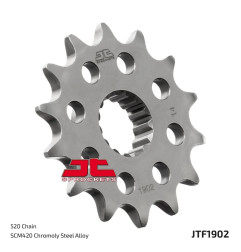 Piñón de acero JT SPROCKETS paso 520 para KTM ENDURO 690, HUSQVARNA SUPERMOTO 701, GAS GAS ES 700 y CF MOTO MT 800 E - JTF1902.1