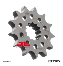 Piñón de acero JT SPROCKETS 13 dientes, paso 428 para KTM SX 85, BETA EVO 80 2T SENIOR y HUSQVARNA TC 85 de 2004 a 2024