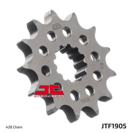 JT SPROCKETS steel front sprocket 13T, 428 pitch for KTM SX 85, BETA EVO 80 2T SENIOR and HUSQVARNA TC 85 2004-2024