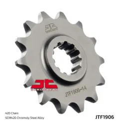 JT SPROCKETS steel front sprocket 420 pitch for KTM SX 60, SX 65 and HUSQVARNA CR 65, TC 65 1998-2025