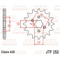 Pignon acier JT SPROCKETS 14 dents, pas 420 pour HONDA CRF 80, XR 80 de 1979 à 2013