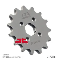 JT SPROCKETS steel front sprocket 420 pitch for HONDA CR 80, CRF 110, MBX 80 FWD, MT 50 S, MTX 80 RF 1977-2024