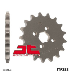 Piñón de acero JT SPROCKETS paso 420 para HONDA CR 80, CRF 110, MBX 80 FWD, MT 50 S, MTX 80 RF de 1977 a 2024