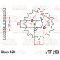 Piñón de acero JT SPROCKETS paso 420 para HONDA CR 80, CRF 110, MBX 80 FWD, MT 50 S, MTX 80 RF de 1977 a 2024 Piñón de acero JT SPROCKETS paso 420 para HONDA CR 80, CRF 110, MBX 80 FWD, MT 50 S, MTX 80 RF de 1977 a 2024