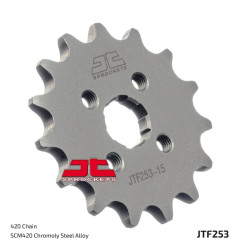 JT SPROCKETS steel front sprocket 420 pitch for HONDA CR 80, CRF 110, MBX 80 FWD, MT 50 S, MTX 80 RF 1977-2024