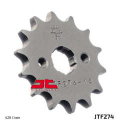 Piñón de acero JT SPROCKETS 14 dientes, paso 428 para HONDA CRF 100, XR 100 de 1985 a 2013