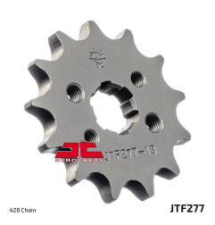 JT SPROCKETS steel front sprocket 13T, 428 pitch for HONDA CRF 125, TRX 90 SPORTRAX 2WD and DERBI MULHACEN 125, TERRA 125