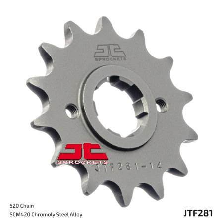 JT SPROCKETS steel front sprocket 520 pitch for HONDA XL 500 S, XL 600, XL 600 LM PARIS DAKAR, XR 500, XR 600 1979-1990