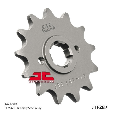 Piñón de acero JT SPROCKETS paso 520 para HONDA CRF 230, XL 350, XR 350 de 1983 a 2010