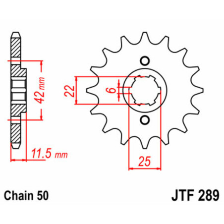 Piñón de acero JT SPROCKETS 15 dientes, paso 530 para HONDA FT 500 de 1982 a 1983