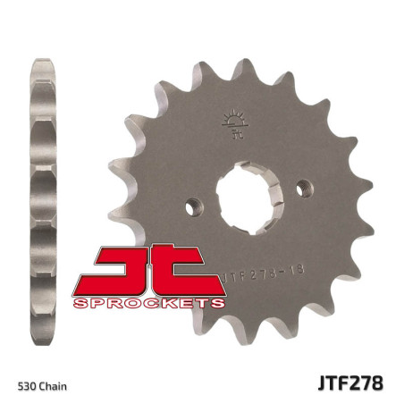 Piñón de acero JT SPROCKETS 15 dientes, paso 530 para HONDA FT 500 de 1982 a 1983