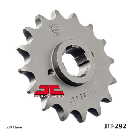 JT SPROCKETS steel front sprocket 16T, 530 pitch for HUSQVARNA FC 250, FC 350, KTM EXC 200, EXC 250 and BETA RR 400, RR 450