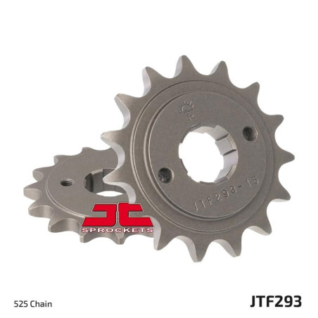 JT SPROCKETS Ritzel Stahl 15 Zähne, Teilung 525 für HUSQVARNA CR 250, TC 250, TE 250, TE 610, WR 250 und HONDA XL 600 V TRANSALP