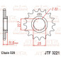 Pignon acier JT SPROCKETS pas 520 pour POLARIS SCRAMBLER 250, SCRAMBLER 500, TRAIL BLAZER 250, TRAIL BOSS 250, TRAIL BOSS 330