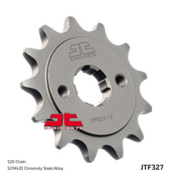 Pignon acier JT SPROCKETS pas 520 pour HONDA CRF 150, CRF 230, XL 125 VARADERO, HM CRF 230, CRF 230 MOTARD et KYMCO MXU 50