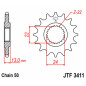JT SPROCKETS steel front sprocket 16T, 530 pitch for CAN-AM DS 650, DS 650 BAJA, DS 650 X 2000-2007