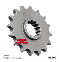 Piñón de acero JT SPROCKETS paso 428 para SUZUKI DR 125 SE, DR-Z 125 L, DR-Z 125 LL, DRZ 125 y KAWASAKI KLX 125, KLX 125 L