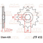 Piñon JT SPROCKETS acero 413 - 420 para SUZUKI RM 80, RMX 50, SMX 50, TS 50 XA, TS 50 XK de 1984 a 2001