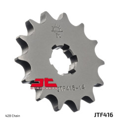 Pignon acier JT SPROCKETS pas 428 pour SUZUKI RM 80, RM 85, TS 100, TS 125, YAMAHA DT 125 MX, TY 125, YZ 80 et KAWASAKI KX 80