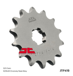Piñón de acero JT SPROCKETS 14 dientes, paso 525 para SUZUKI TS 250 de 1971 a 1978