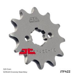 JT SPROCKETS Ritzel Stahl 12 Zähne, Teilung 520 für SUZUKI TS 185, YAMAHA YZ 125, KAWASAKI KX 125 und CAGIVA WMX 125 1971-1994