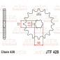 JT SPROCKETS steel front sprocket 428 pitch for SUZUKI DRZ 70, JR 80, RM 80 and YAMAHA YZ 80 1978-2015 JT SPROCKETS steel front sprocket 428 pitch for SUZUKI DRZ 70, JR 80, RM 80 and YAMAHA YZ 80 1978-2015