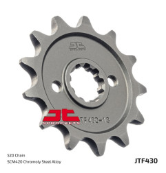 Piñón de acero JT SPROCKETS paso 520 para SUZUKI RMZ 250 y KAWASAKI KXF 250 de 2004 a 2006