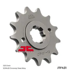 Piñón de acero JT SPROCKETS 14 dientes, paso 520 para SUZUKI PE 250, RM 400 de 1977 a 1981