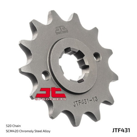 JT SPROCKETS steel front sprocket 14T, 520 pitch for SUZUKI PE 250, RM 400 1977-1981