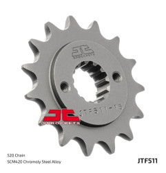JT SPROCKETS Ritzel Stahl Teilung 520 für KAWASAKI KLR 650, KLX 650 1990-2019 - JTF511.1