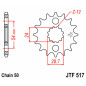 Piñón JT SPROCKETS acero estándar 517 - Paso para KAWASAKI KMX 125 de 2002