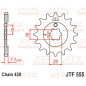 Piñón de acero JT SPROCKETS paso 428 para KAWASAKI KX 100, KX 65, KX 80, KX 85 y SUZUKI RM 100, RM 65 de 1976 a 2019 Piñón de acero JT SPROCKETS paso 428 para KAWASAKI KX 100, KX 65, KX 80, KX 85 y SUZUKI RM 100, RM 65 de 1976 a 2019