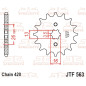 JT SPROCKETS steel front sprocket 420 pitch for SUZUKI JR 50, LT 50 QUADRUNNER 2WD, TS 50 XK and YAMAHA DT 50 MX, TY 50, TY 50 M