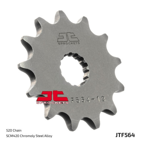 JT SPROCKETS steel front sprocket 520 pitch for YAMAHA DT 200, YZ 125, GAS GAS EC 125, MC 125 and SCORPA SY 250, SYF 250