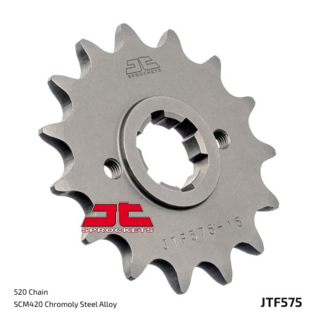Piñón de acero JT SPROCKETS paso 520 para YAMAHA TT 250, TT 350, TT 600, XT 600, XT 600 Z TENERE de 1982 a 1992