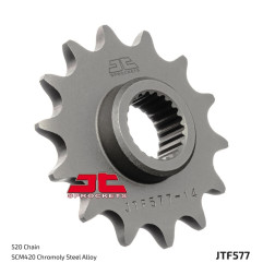JT SPROCKETS steel front sprocket 520 pitch for YAMAHA TT 600, TT 600 RE, XT 600, XT 600 Z TENERE, XTZ 660 TENERE 1987-2004