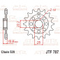 JT SPROCKETS steel front sprocket 15T, 520 pitch for APRILIA MXV 450, RXV 450, RXV 550, SXV 450, SXV 550 2005-2017