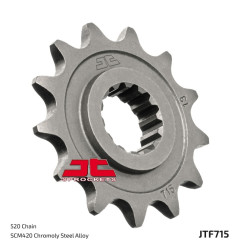 Piñón de acero JT SPROCKETS paso 520 para GAS GAS EC 200, EC 250, EC 300, MC 250, WILD HP 450 y VOR SM 450 de 1998 a 2020