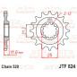 Piñón de acero JT SPROCKETS paso 520 para HUSQVARNA CR 250, SMR 450, TE 610, WR 250, WR 360 de 1987 a 2014 Piñón de acero JT SPROCKETS paso 520 para HUSQVARNA CR 250, SMR 450, TE 610, WR 250, WR 360 de 1987 a 2014