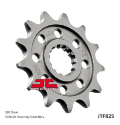 Piñón de acero JT SPROCKETS 13 dientes, paso 520 para TM RACING EN 300, ENF 250 y HUSQVARNA TC 250, TE 250 I.E 4T de 2009 a 2027