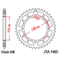 Corona de aluminio JT SPROCKETS 47 dientes, paso 420 para KAWASAKI KX 65 y SUZUKI RM 65 de 2000 a 2021