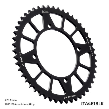 Corona de aluminio JT SPROCKETS paso 420 para KAWASAKI KX 100, KX 80, KX 85 y SUZUKI RM 100 de 1976 a 2023