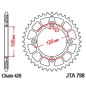 Couronne alu JT SPROCKETS 52 dents, pas 428 pour YAMAHA YZ 85 de 2002 à 2027