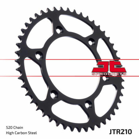 JT SPROCKETS Kettenrad Stahl 45 Zähne, Teilung 520 für BETA RR 250, RR 300 und HONDA CRF 450, CRF 450 X 1996-2027