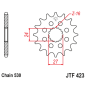 Pignon acier JT SPROCKETS pas 530 pour KAWASAKI KX 125 de 1994 - JTF423.1