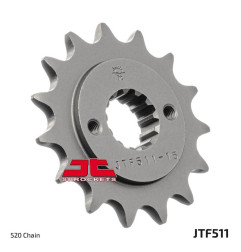 JT SPROCKETS Ritzel Stahl Teilung 520 für KAWASAKI KLR 650, KLX 650 1990-2019 - JTF511.1